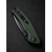 Складной нож SENCUT Slashkin D2 Steel Black Handle Green Canvas Micarta