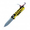 Нож Ganzo G735 черно-желтый, G735-YB