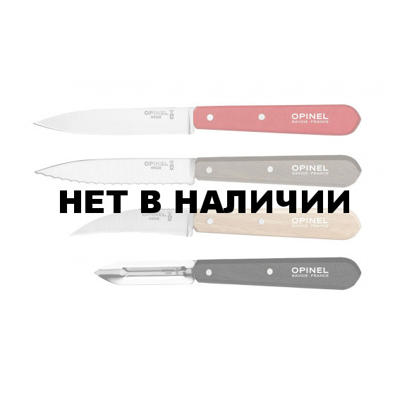 Набор ножей Opinel Les Essentiels Loft, нержавеющая сталь, (4 шт./уп.), 001626