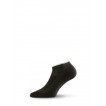 Носки Lasting ARA 906 cotton+nylon, черный с зеленой полоской, размер S (ARA906S)