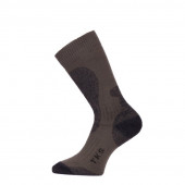Зимние треккинговые носки Lasting TKS 689 Merino Wool, коричневый с темно-коричневой вставкой, размер M, TKS689M
