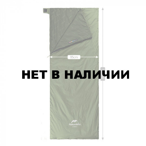 Мешок спальный Naturehike NH21MSD09 мини LW180, размер XL, зеленый, 6927595777961