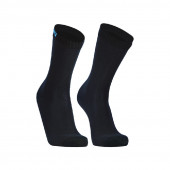 Водонепроницаемые носки DexShell Ultra Thin Crew L (43-46), черный/голубой, DS683BLKL