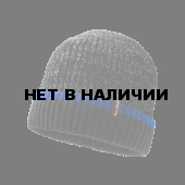 Шапка водонепроницаемая Dexshell Cuffed Beanie, DH353BLU черная с cиней полоской, размер L/XL, DH353BLULXL