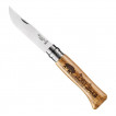 Нож Opinel №8 Animalia, нержавеющая сталь, рукоять дуб, гравировка бизон