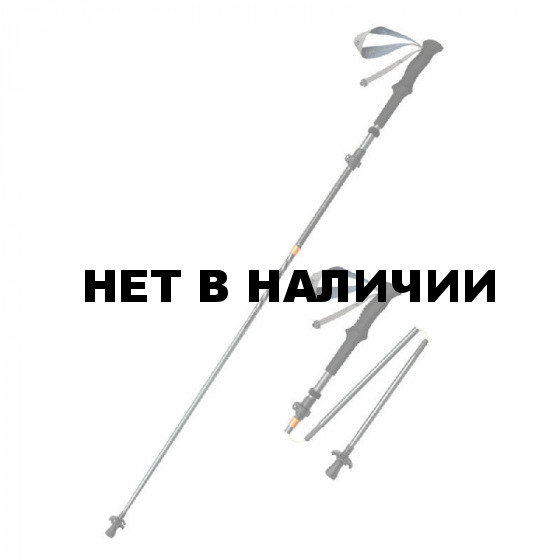 Треккинговая палка Naturehike CNK2450DS012 Carbon-AL Chang feng UL 115-135см 5-секций серый, 6975641883692