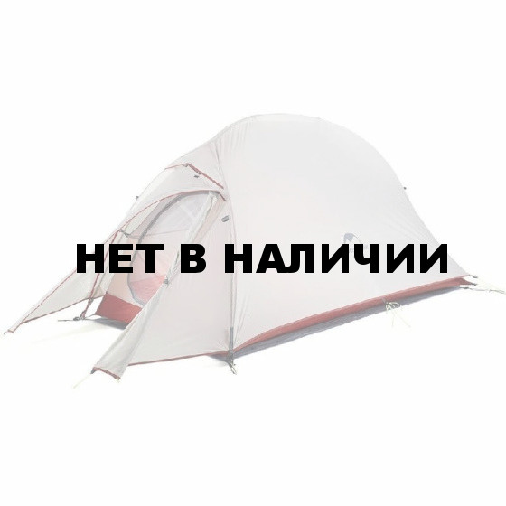 Палатка Naturehike Сloud up 1 NH18T010-T одноместная с ковриком , серо-красная, 6927595730522