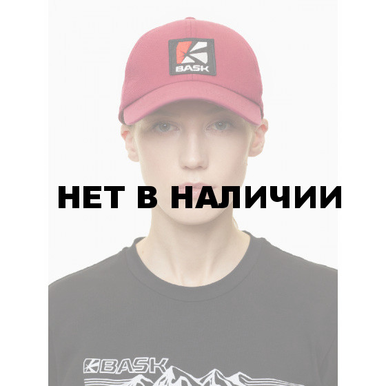 КЕПКА БЕЙСБОЛКА SUN HAT LOGO БОРДОВЫЙ СВТЛ