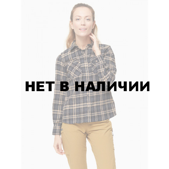 РУБАШКА ЖЕНСКАЯLYNX ТАРТАН СЕРЫЙ/БЕЖЕВЫЙ