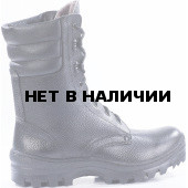 Зимние ботинки с высокими берцами ОМОН кожа 907 шерстяной мех