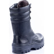 Зимние ботинки с высокими берцами ОМОН кожа 907 шерстяной мех