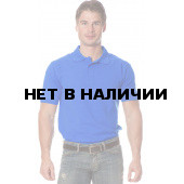 Рубашка Поло с коротким рукавом цвет Васильковый