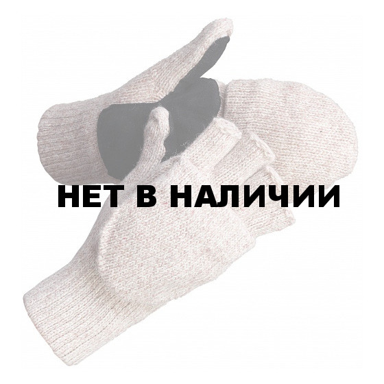 Перчатки-варежки зимние со спилковыми накладками Фрост