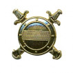 Эмблема петличная Внутренней службы МВД золотая металл