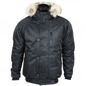 Куртка Аляска укороченная черная твил