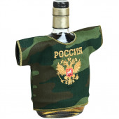 Рубашка-сувенир Россия Герб камуфлированная вышивка