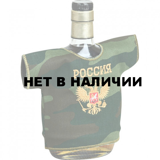 Рубашка-сувенир Россия Герб камуфлированная вышивка