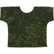 Рубашка-сувенир 23 февраля Служу отечеству зеленая вышивка