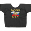 Рубашка-сувенир Россия МВД флаг герб вышивка