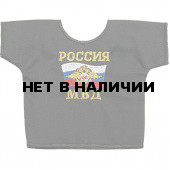 Рубашка-сувенир Россия МВД флаг герб вышивка