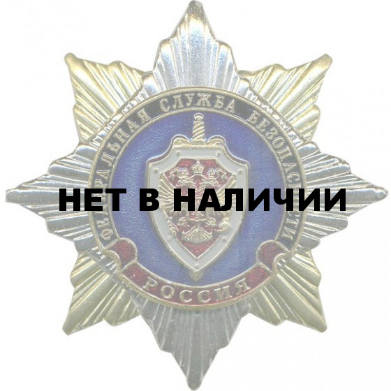 Нагрудный знак Россия ФСБ металл