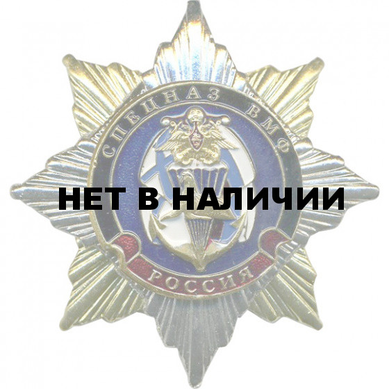 Нагрудный знак Россия Спецназ ВМФ металл