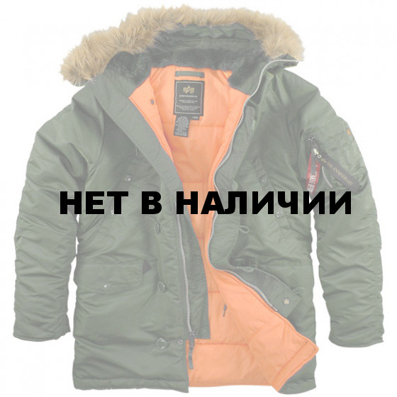 Куртка Slim Fit N-3B Parka Sage Green Alpha Industries