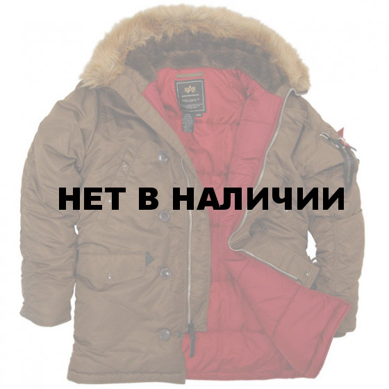 Куртка Slim Fit N-3B Parka Brown Alpha Industries