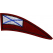 Нашивка на берет Флаг уголок Андреевский вышивка шелк