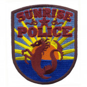 Термонаклейка -1057 Sunrize Полиция Флориды вышивка