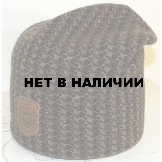 Шапка полушерстяная marhatter 4030 черный/серый
