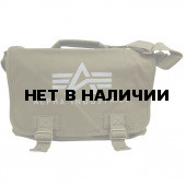 Сумка Alpha Industries Canvas Courier Bag olive green