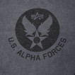 Футболка U.S. Alpha Forces (Black) Alpha Industries rosewood
