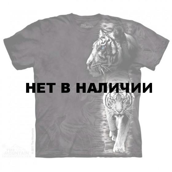 Футболка The Mountain White tiger stripe