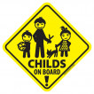 Наклейка CHILD on board сувенирная