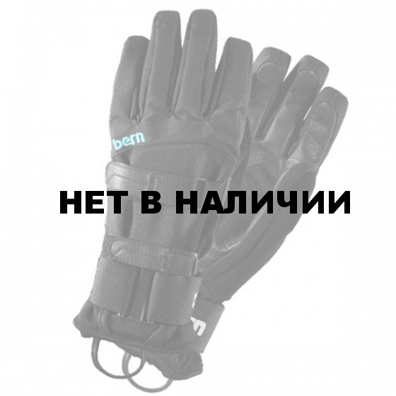 Перчатки жен. Women`s Black Synthetic Gloves w/Removeable Wrist 