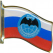 Нагрудный знак Флажок триколор ВС РФ Военная разведка ос металл