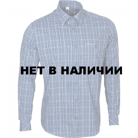 Рубашка мужская Sunburn, длинный рукав, клетка синяя