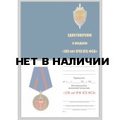 Бланк VoenPro удостоверения к медали 100 лет ВЧК-ФСБ