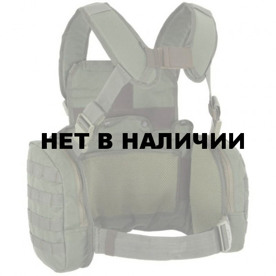 Жилет ANA Tactical Альфа разгрузочный с 4 подсумками под 2 магазина АК и 2 подсумками под имущество на molle Green 4