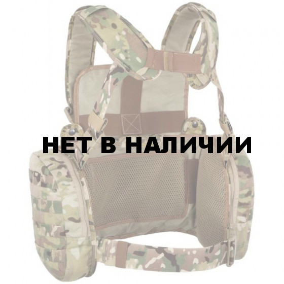 Жилет ANA Tactical Альфа разгрузочный с 4 подсумками под 2 магазина АК и 2 подсумками под имущество на molle multicam