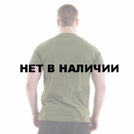 Футболка Keotica 100% хлопок Сила Треба Даждьбог олива с черным