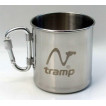 Кружка Tramp с карабином, нержавеющая сталь, объем 300 мл.