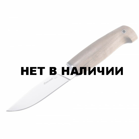 Нож ПП Кизляр разделочный Финский AUS-8 полированный рукоять дерево с фиксированным клинком
