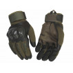 Перчатки VoenPro тактические с защитой костяшек олива с черным