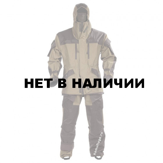 Костюм KE Tactical Горка-5 с налокотниками и наколенниками хаки с накладками олива