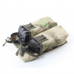 Подсумок KE Tactical под АК патрульный двойной с бесшумной застежкой мох