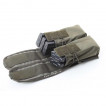 Подсумок KE Tactical под АК с ленточным клапаном двойной олива тёмная