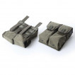 Подсумок KE Tactical под АК с ленточным клапаном двойной олива тёмная