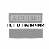 Шеврон KE Tactical Группа крови A (II) Rh+ прямоугольник 2,5х9 см олива/черный